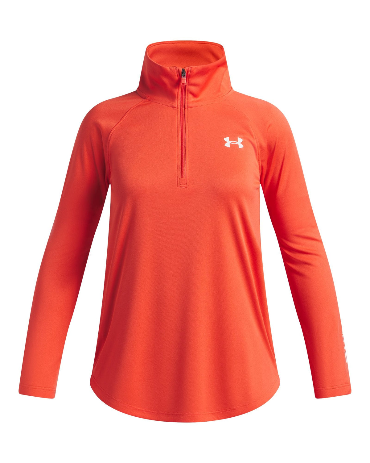 UA Tech™ Wordmark Girls' ½ Zip - Red