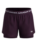 UA Tech™ Play Up Girls' 2-in-1 Shorts - Purple