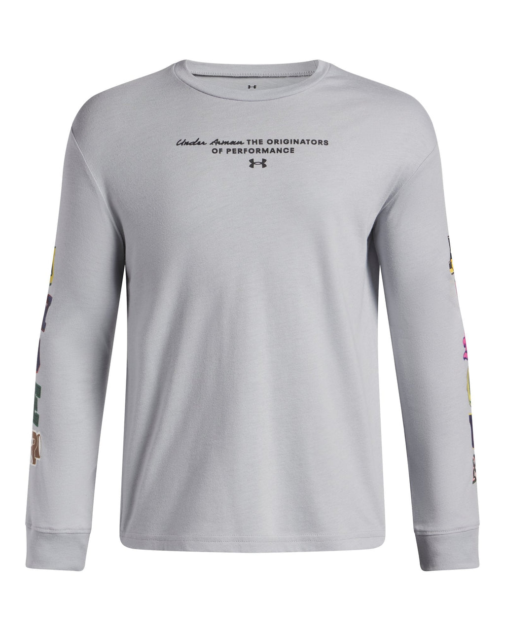 UA Varsity Patch Boys' Long Sleeve - Gray