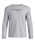 UA Varsity Patch Boys' Long Sleeve - Gray