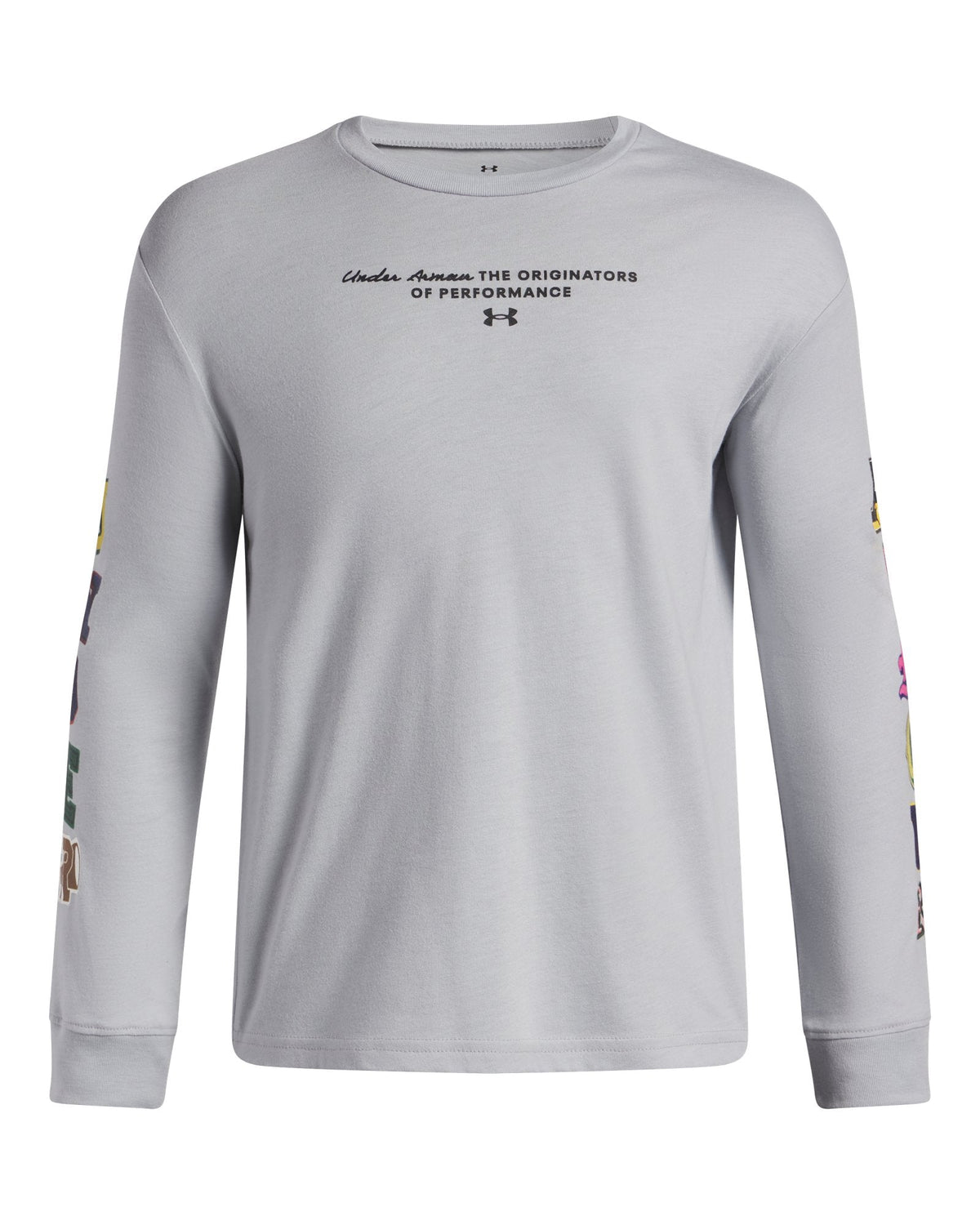 UA Varsity Patch Boys' Long Sleeve - Gray