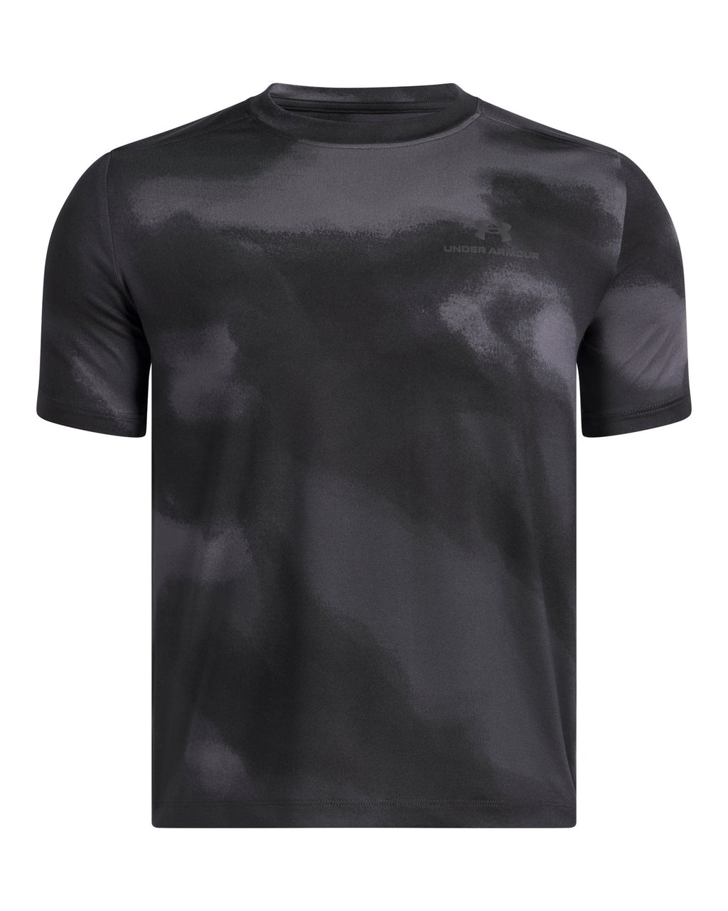 UA Vanish Printed Boys' Short Sleeve - Black