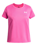 UA Tech™ Girls' Short Sleeve - Pink