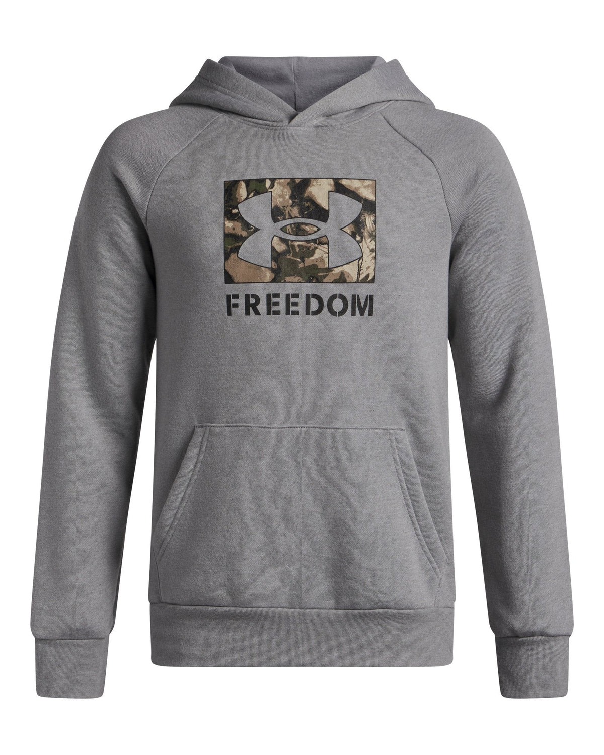 UA Freedom Big Flag Logo Boys' Hoodie - Green