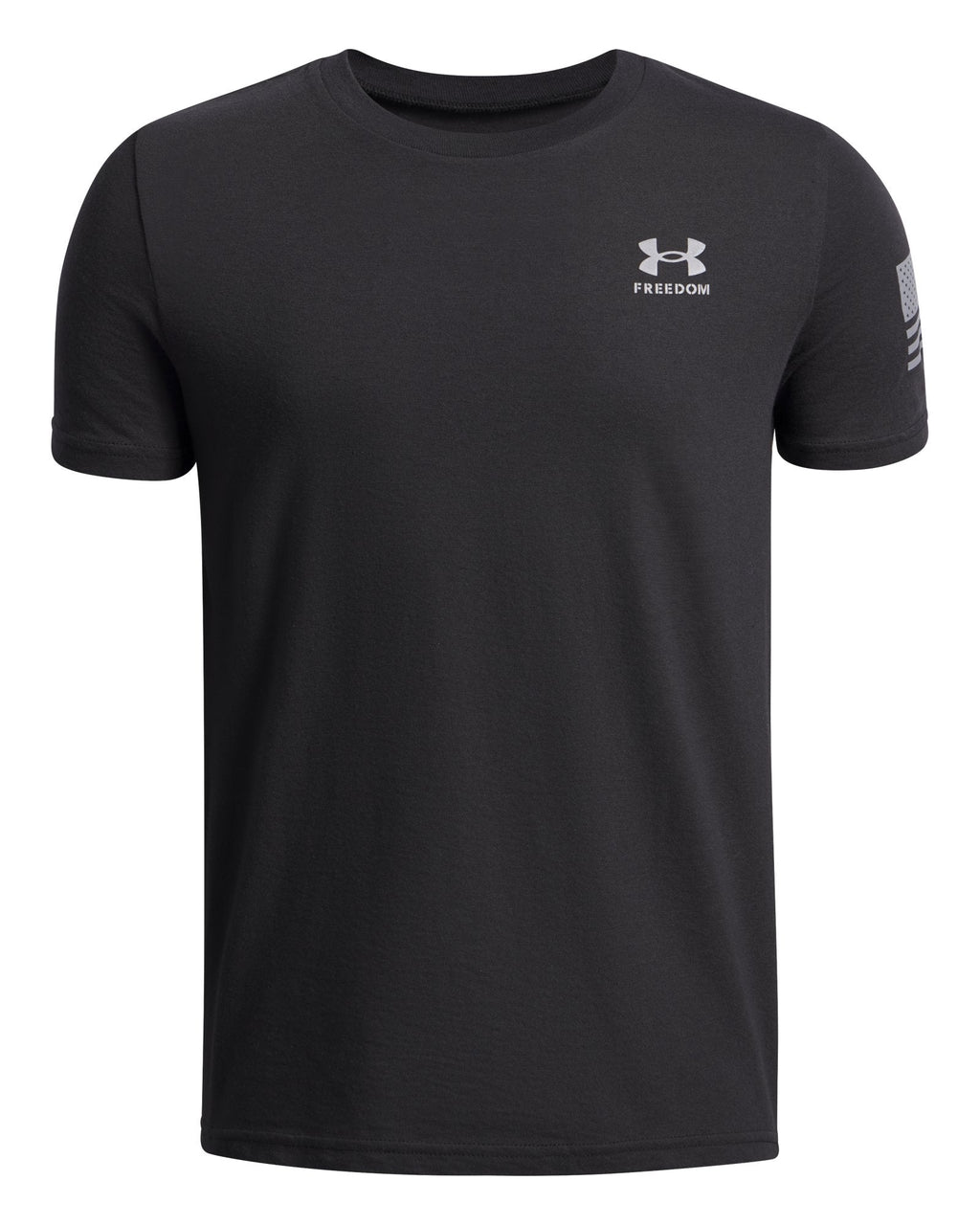 UA Freedom Flag Boys' T-Shirt - Black