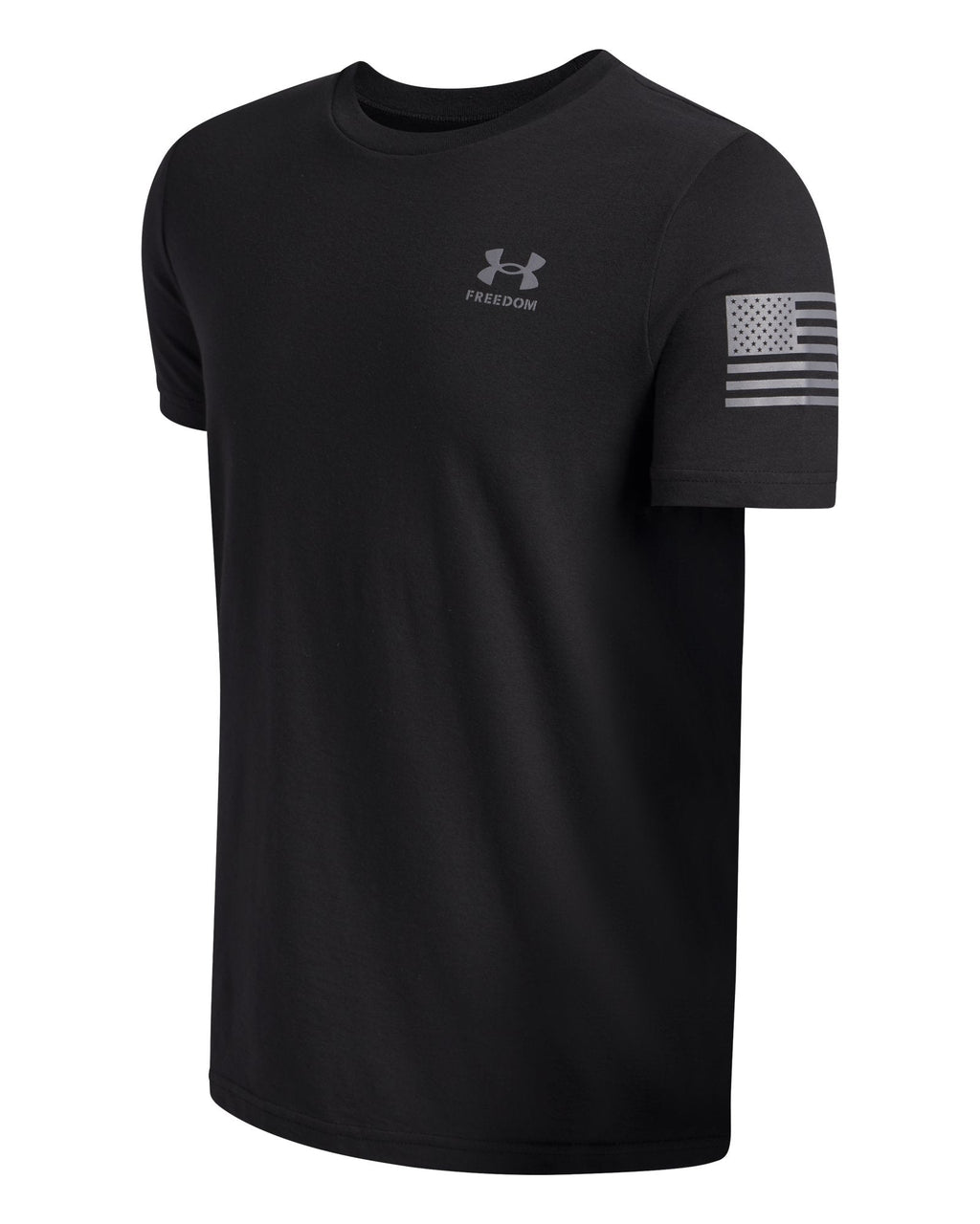 UA Freedom Flag Boys' T-Shirt - Black