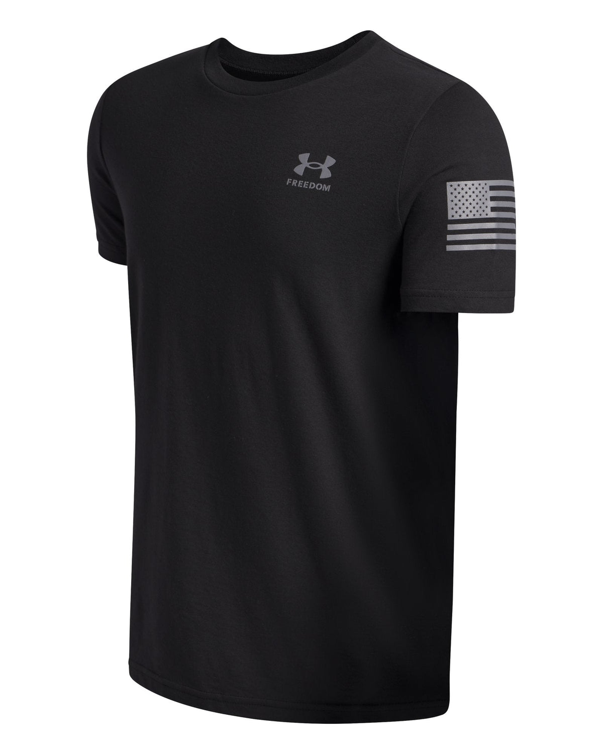 UA Freedom Flag Boys' T-Shirt - Black