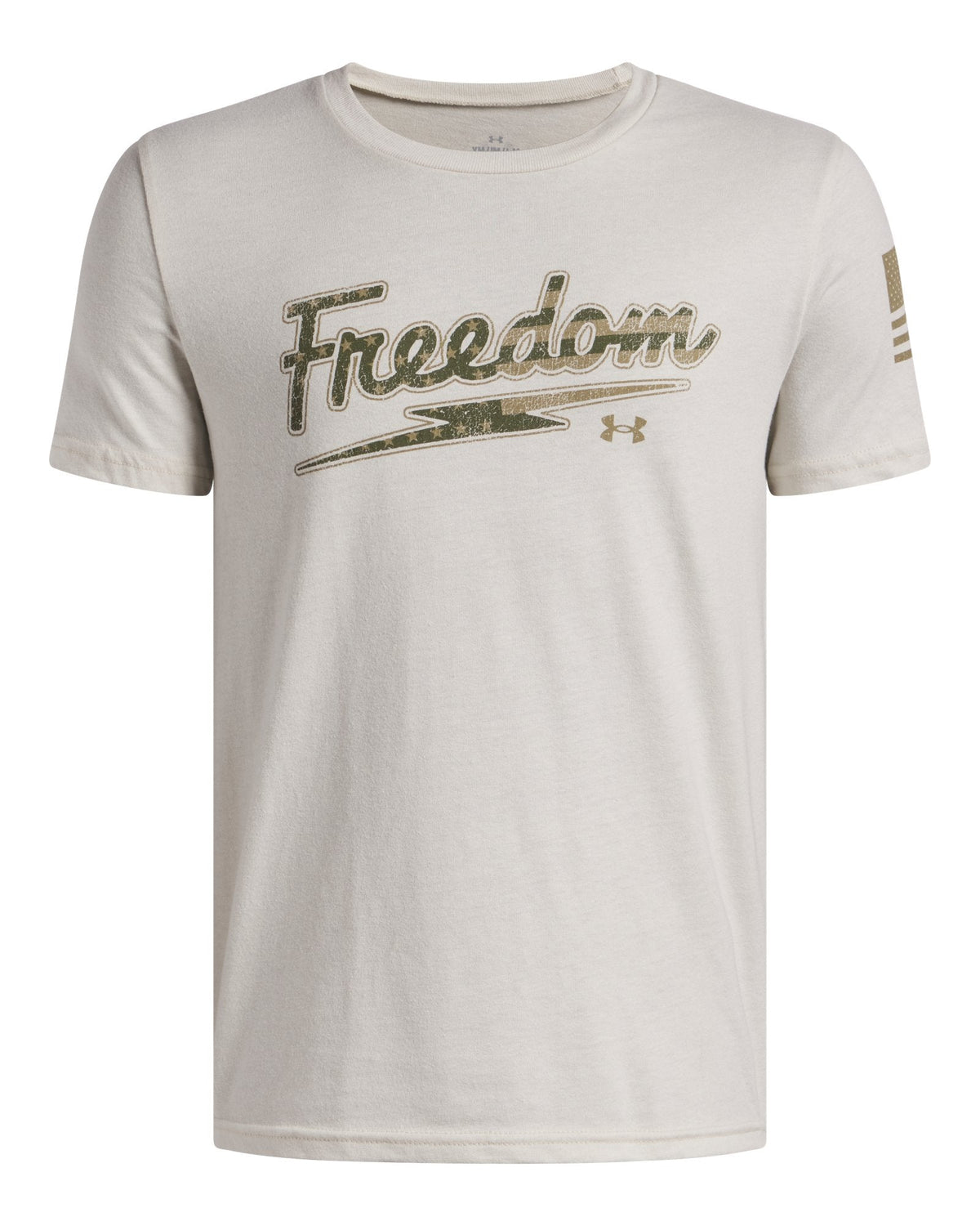 UA Freedom Military Boys' T-Shirt - White