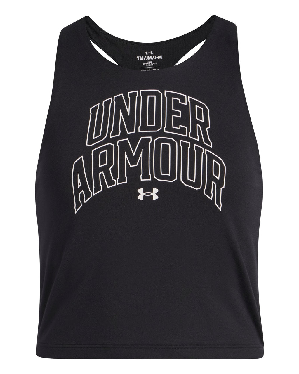 UA Motion Branded Girls' Tank - Black