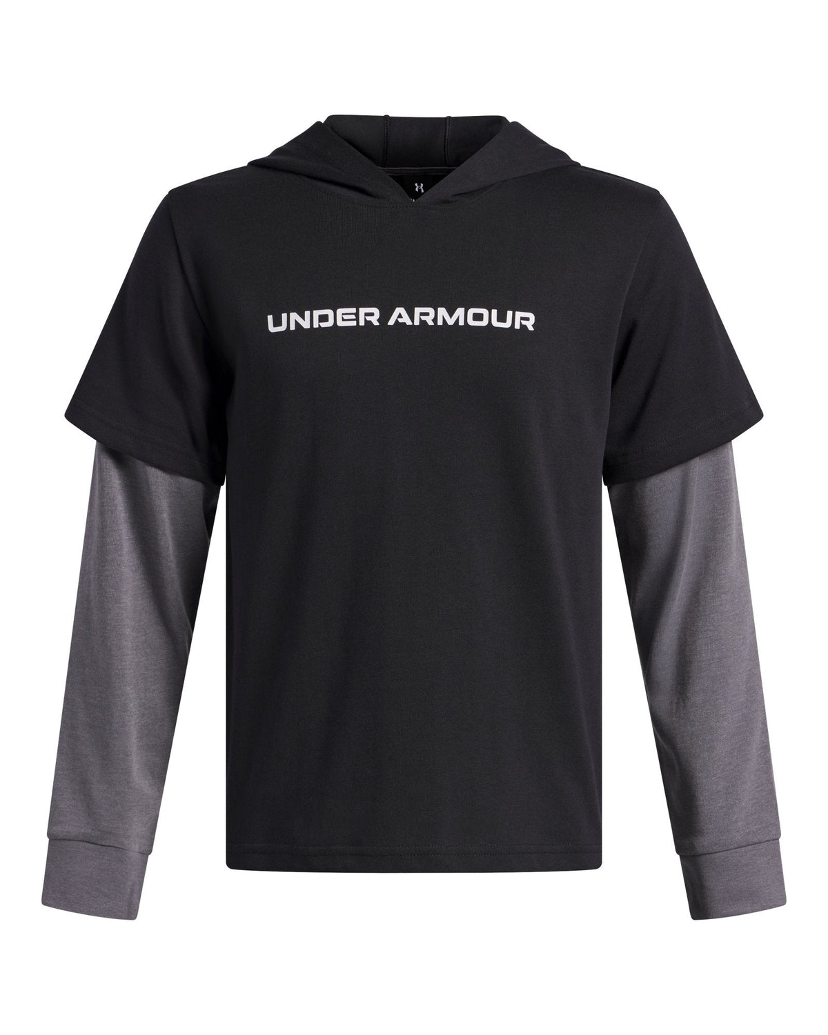 UA Rival Heavyweight CO Wordmark Boys' Hoodie - Black