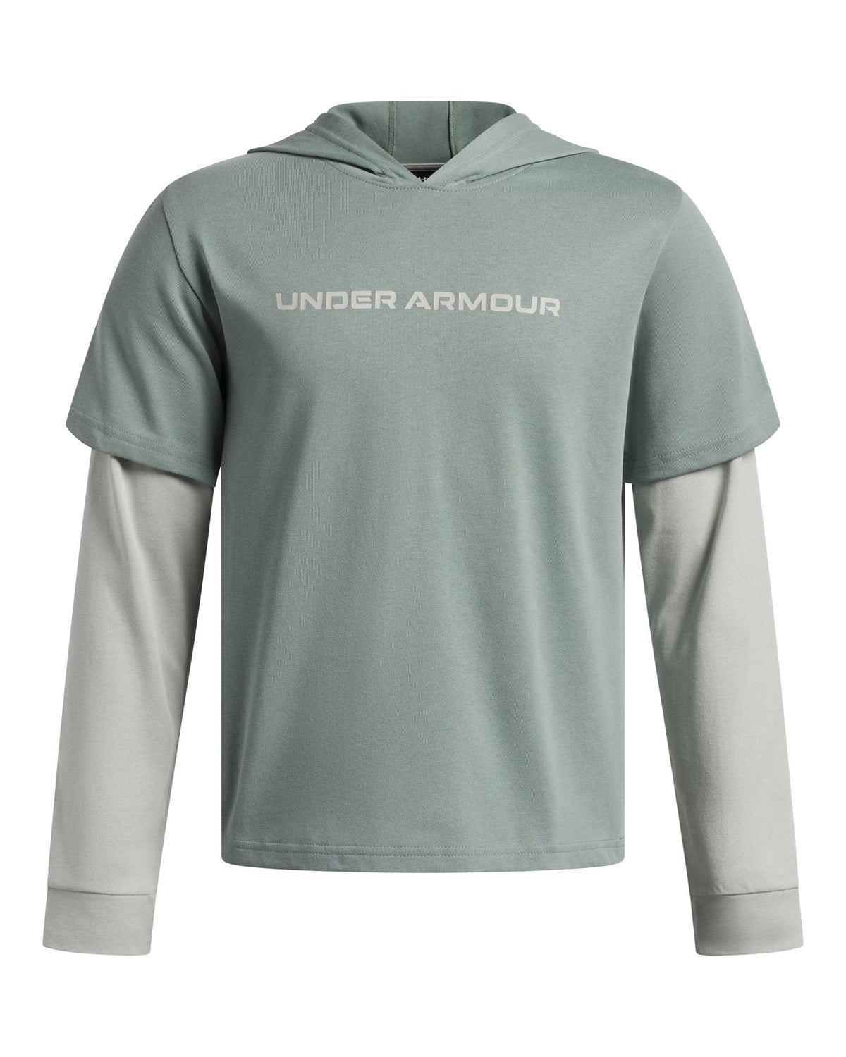 UA Rival Heavyweight CO Wordmark Boys' Hoodie - Green