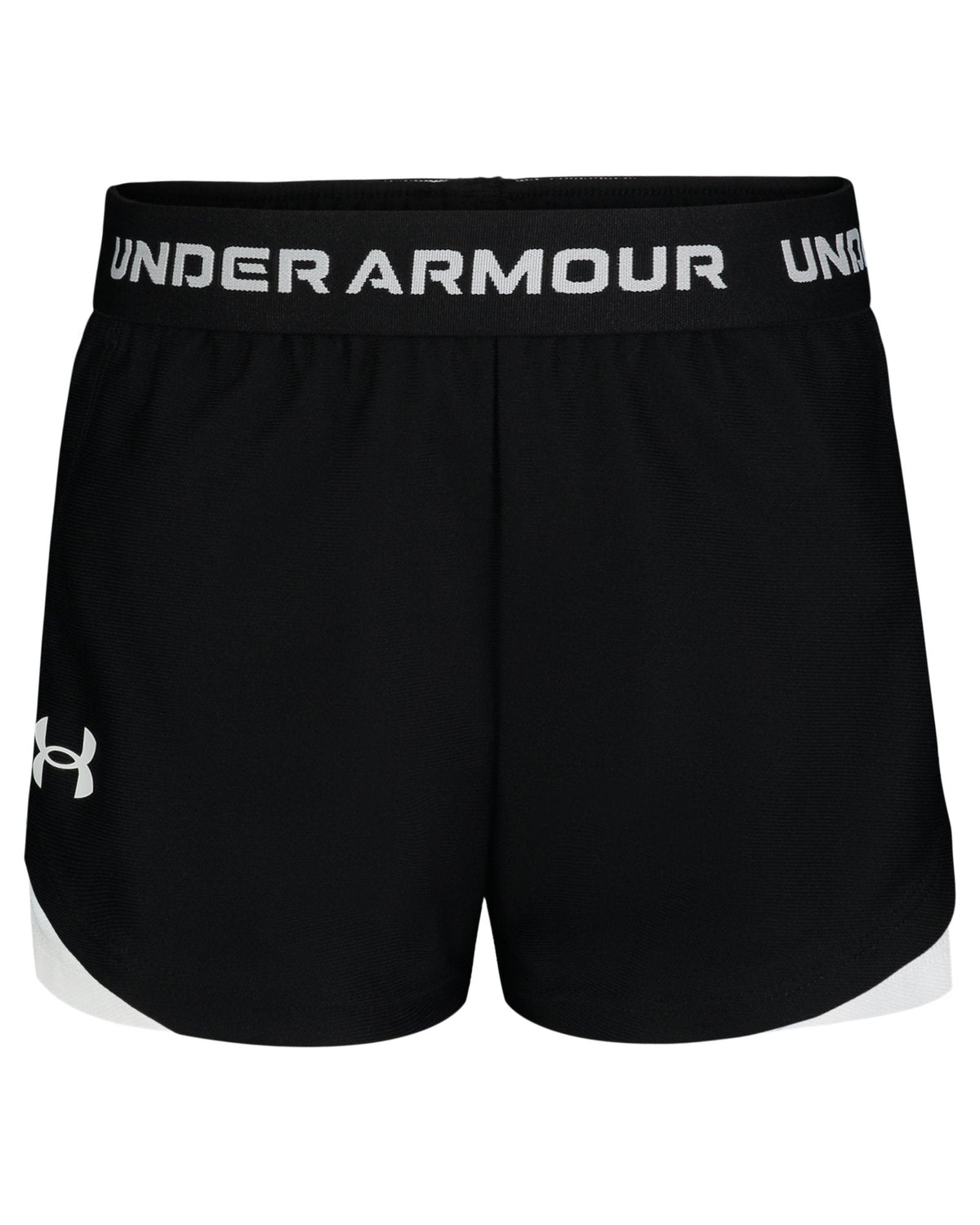 UA Tech™ Play-Up Little Girls' Shorts - Black