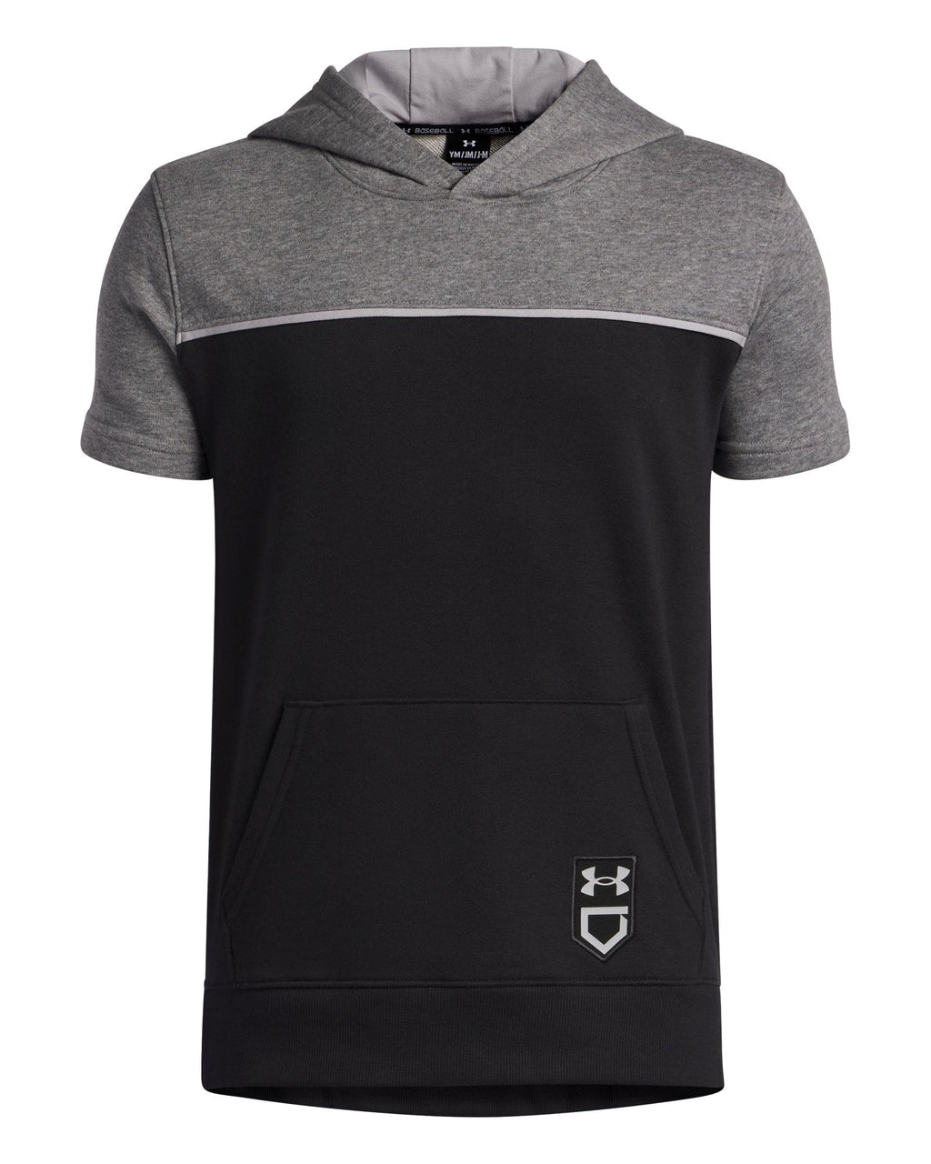 UA Utility Boys' Short Sleeve Hoodie - Black