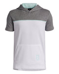 UA Utility Boys' Short Sleeve Hoodie - White