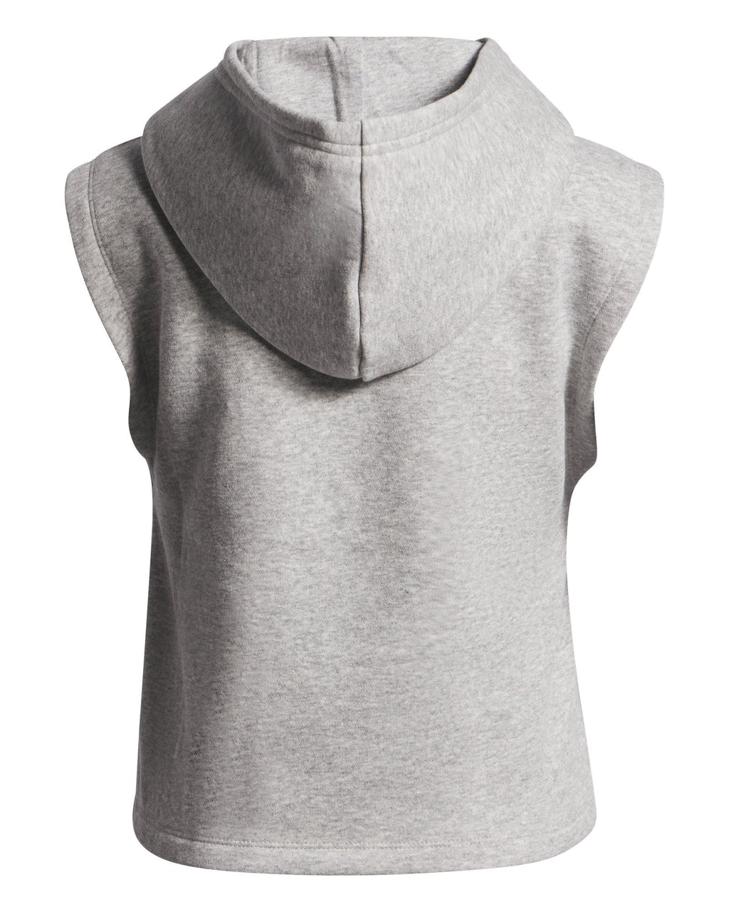 UA Rival Fleece Piped Girls' Sleeveless Hoodie - Gray