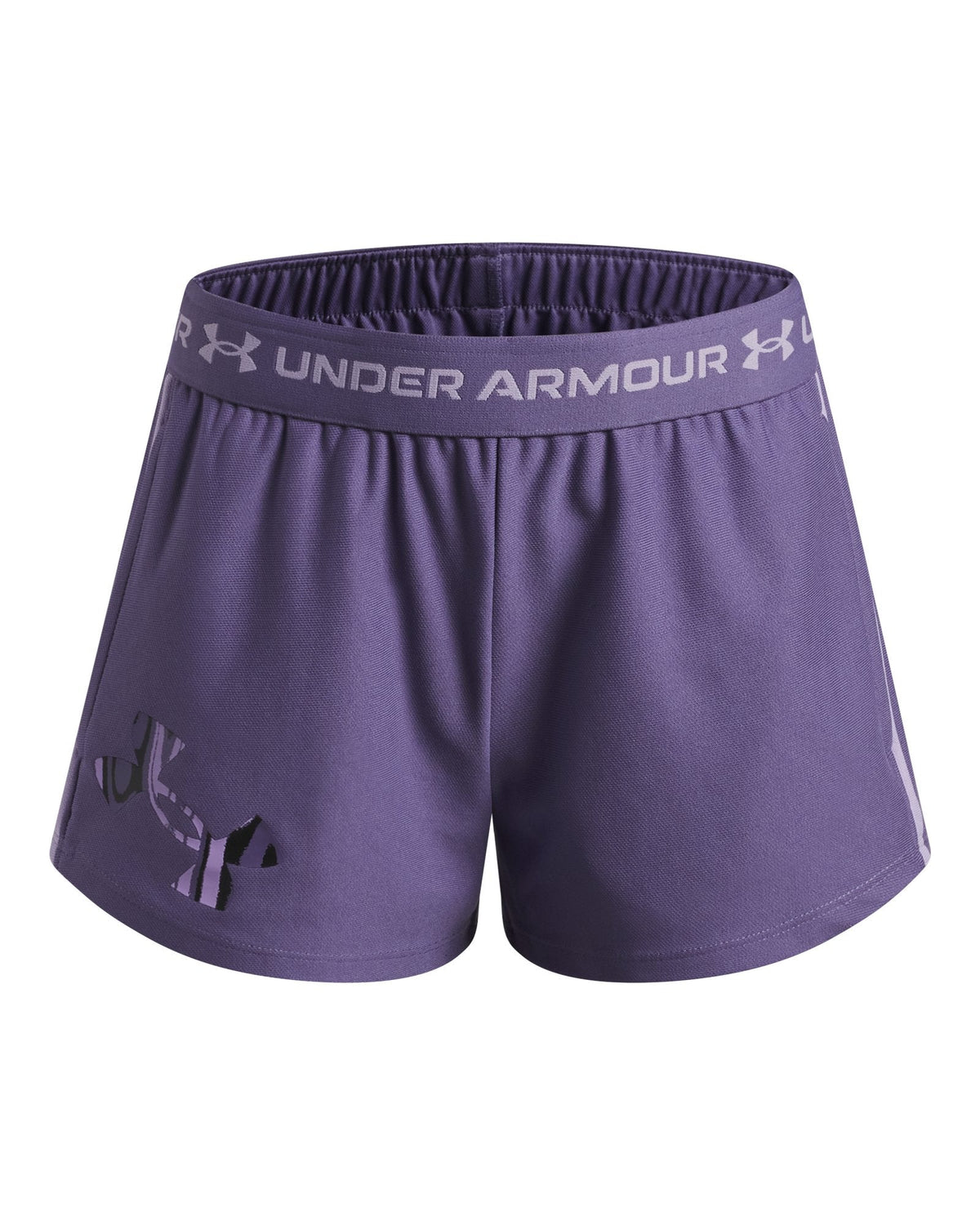 UA Tech™ Play Up Logo Girls' Shorts - Purple