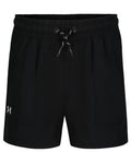 UA UPF 50+ Stretch Girls' Base Shorts - Black