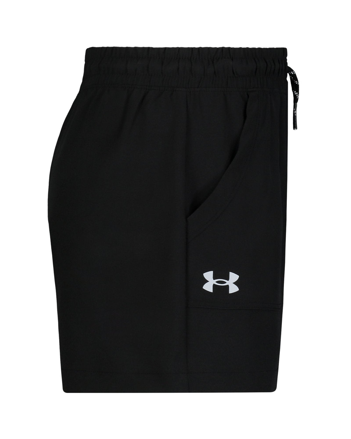 UA UPF 50+ Stretch Girls' Base Shorts - Black