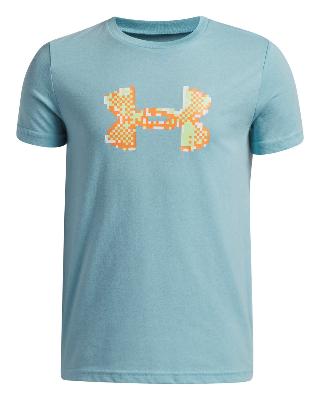 UA Pixel Logo Boys' Short Sleeve - Blue