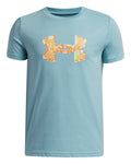 UA Pixel Logo Boys' Short Sleeve - Blue