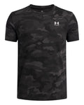 UA Camo Printed Boys' Short Sleeve - Black