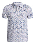 UA Matchplay Printed Boys' Polo - White