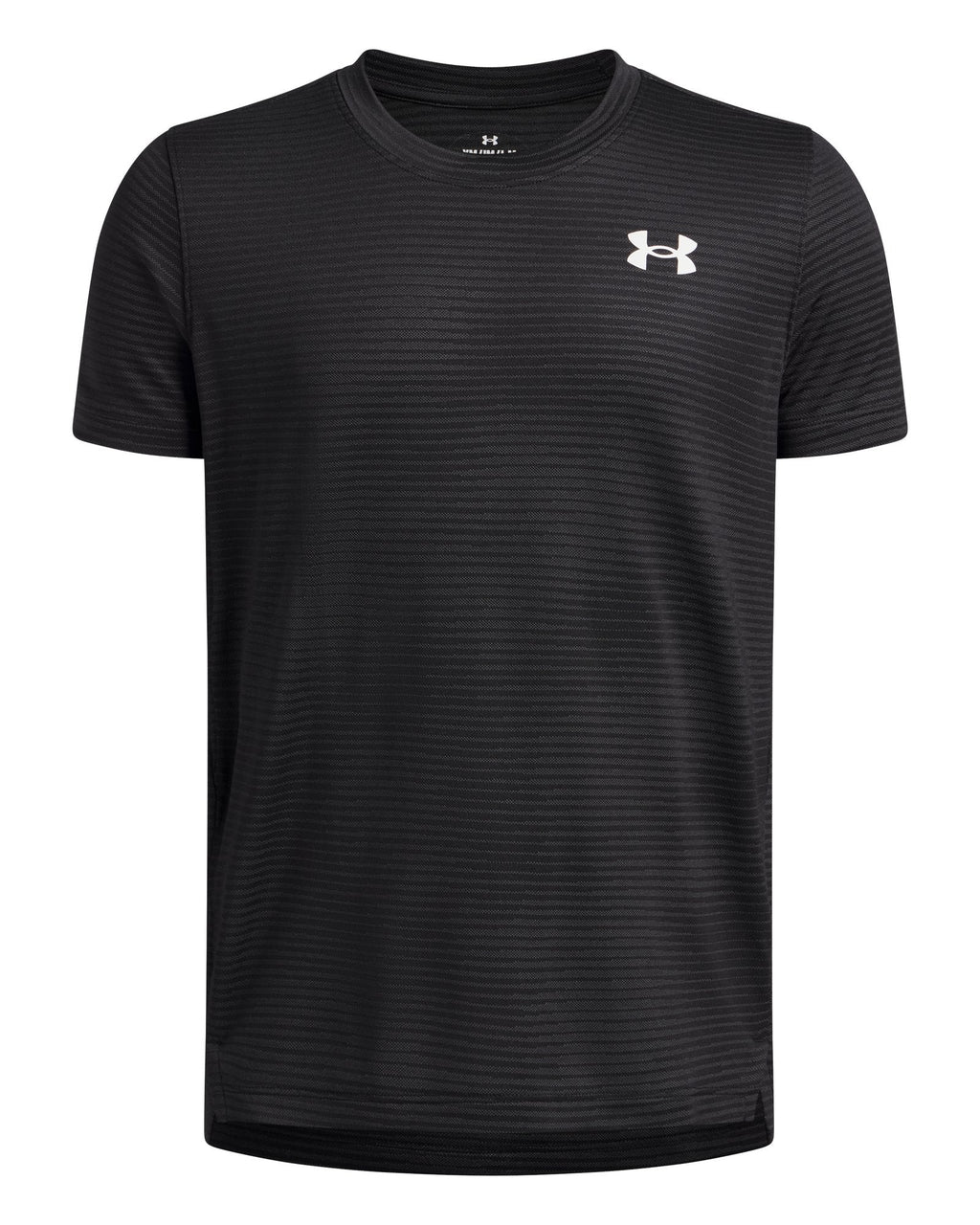 UA Tech™ Vent Jacquard Boys' Short Sleeve - Black