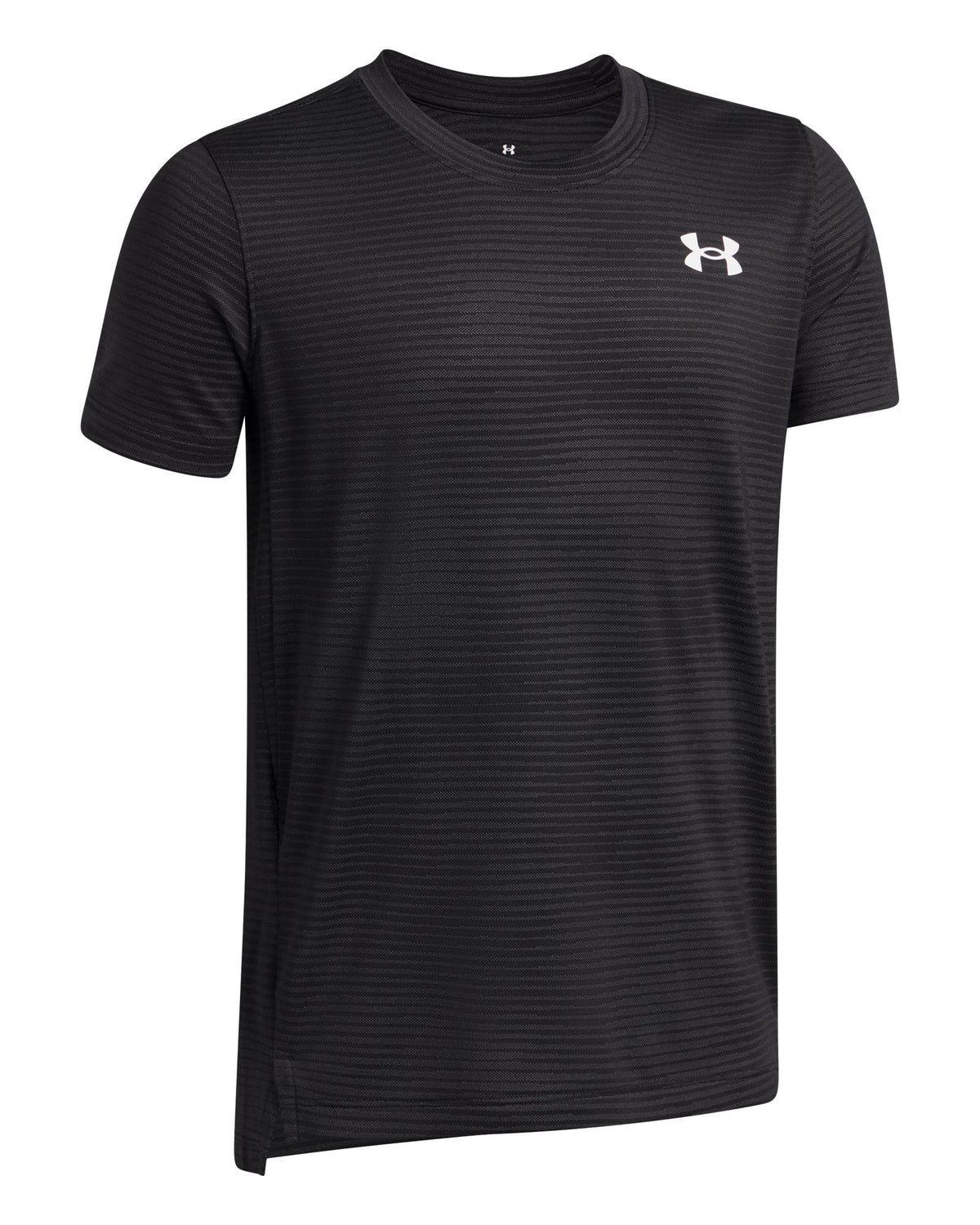 UA Tech™ Vent Jacquard Boys' Short Sleeve - Black