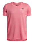 UA Tech™ Vent Jacquard Boys' Short Sleeve - Pink