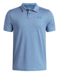 UA Matchplay Stripe Boys' Polo - Blue