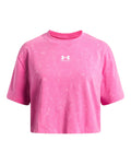 UA Rival Wash Girls' Short Sleeve - Pink