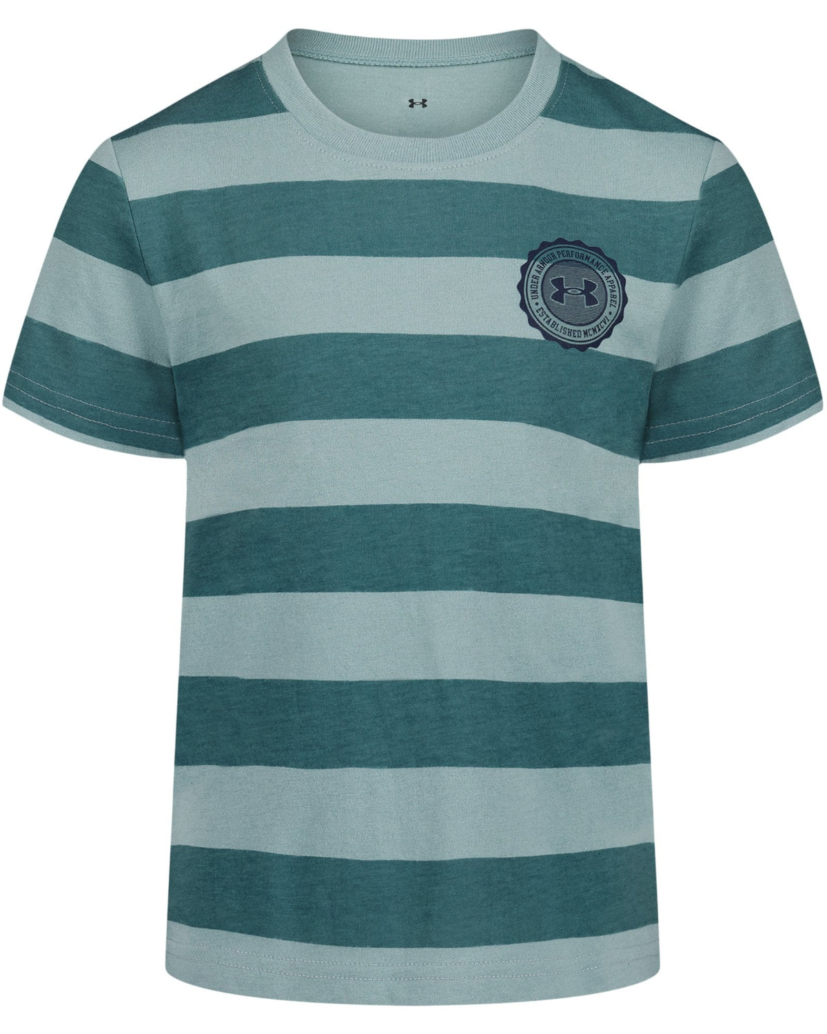 UA Printed Stripe Toddler Boys' Short Sleeve - Green