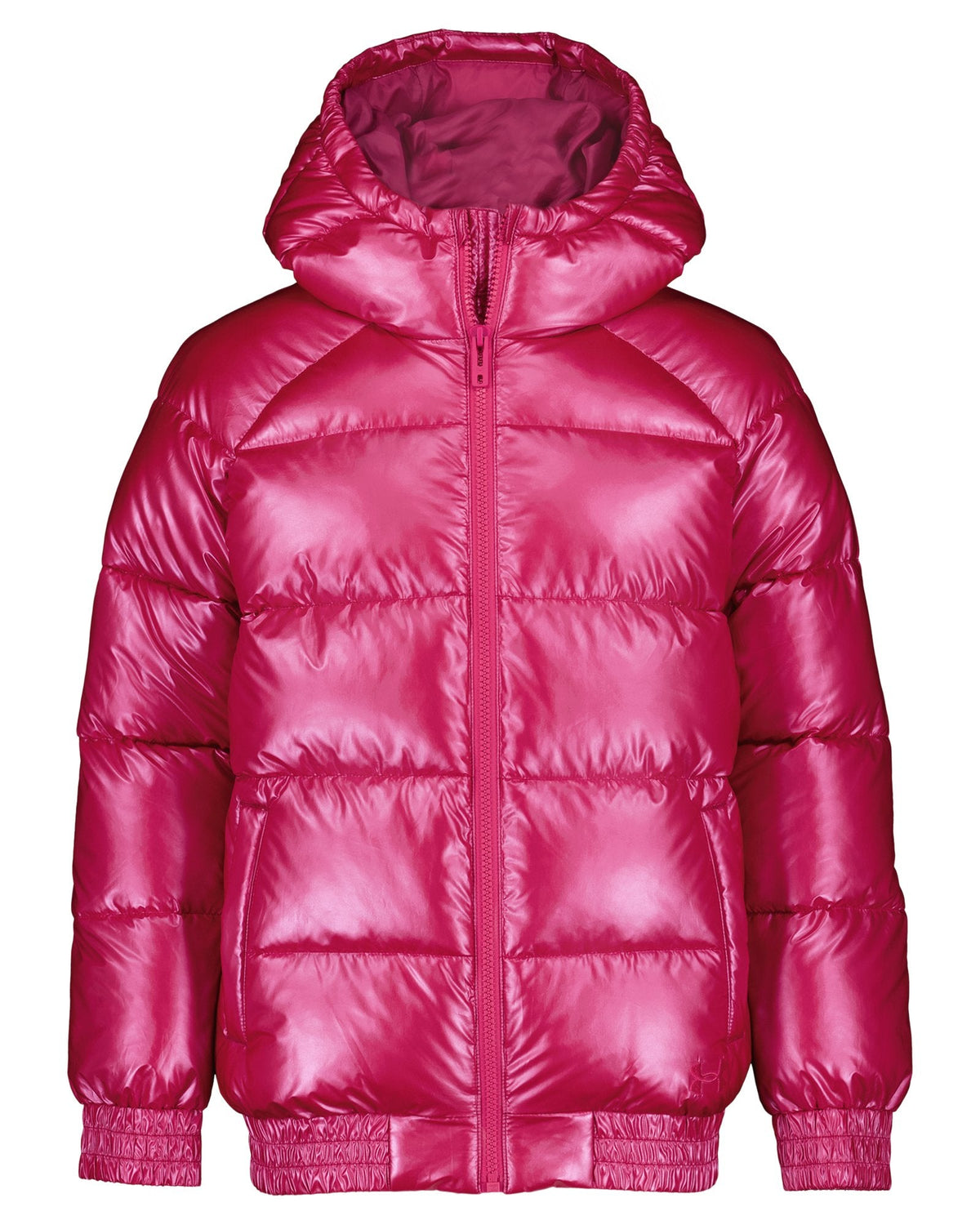 UA Metallic Bomber Girls' Puffer Jacket - Pink