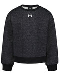 UA Rival Sparkle Little Girls' Crewneck - Black