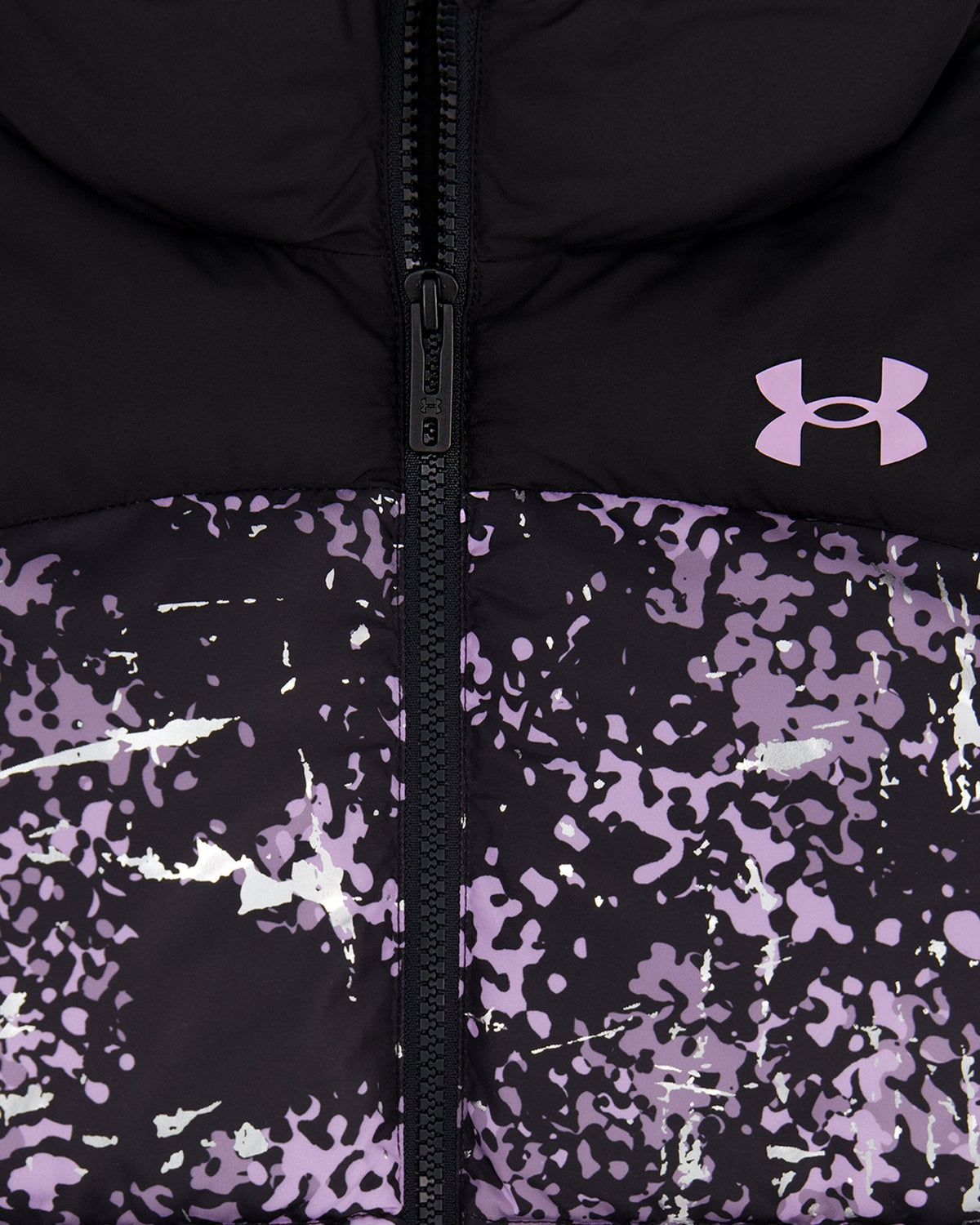 UA Prime Printed Little Girls' Puffer Jacket - Black