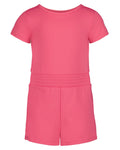 UA Short Sleeve Little Girls' Romper - Pink