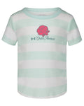 UA Rugby Stripe Little Girls' Short Sleeve - Blue