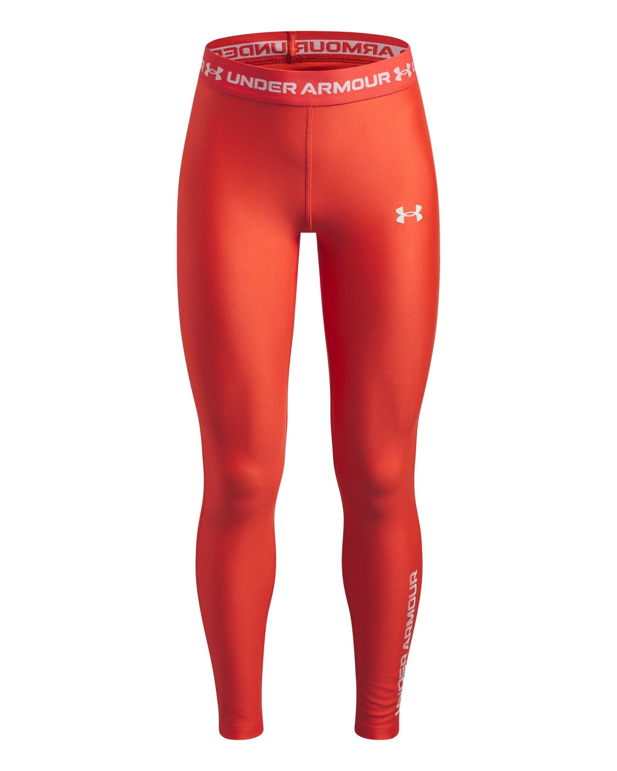 HeatGear® Graphic Girls' Leggings - Red