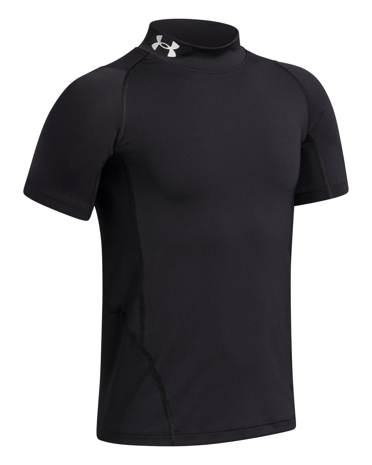 HeatGear® Mock Boys' Short Sleeve - Black
