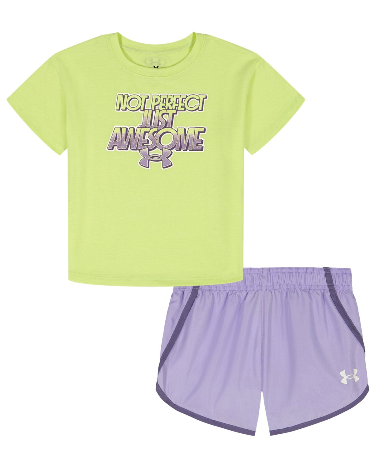 UA Woven Awesome Toddler Girls' Shorts Set - Green