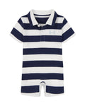 UA Stripe Infant Boys' Polo Shortall - Blue