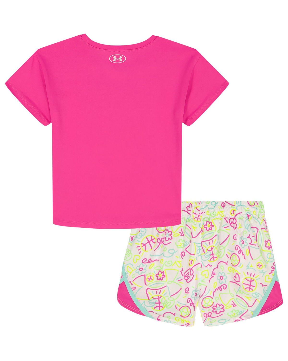 UA Printed Woven Infant Girls' Shorts Set - Pink