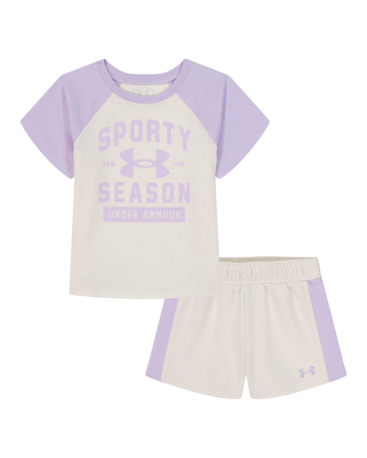 UA French Terry Toddler Girls' Shorts Set - Brown