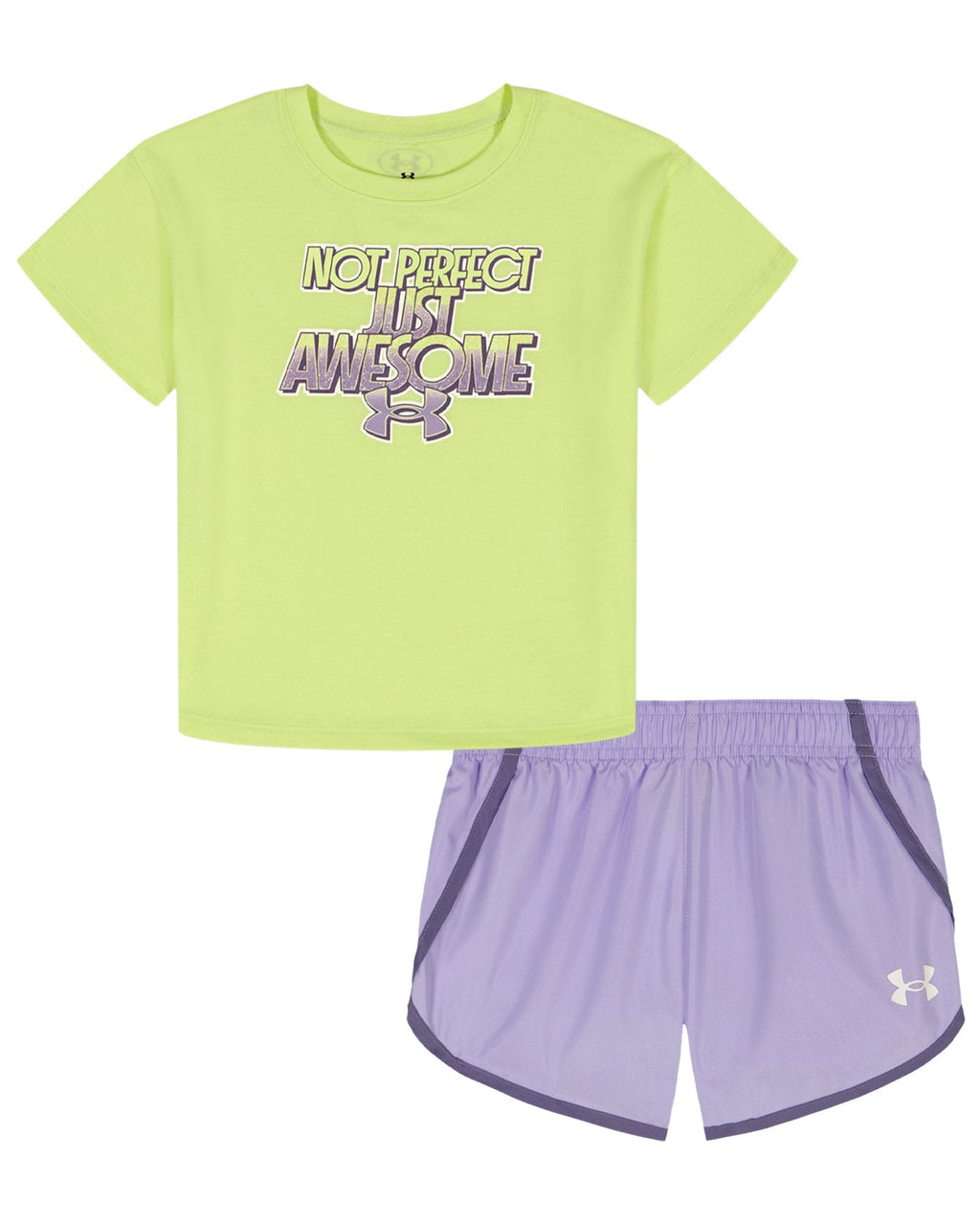 UA Awesome Woven Little Girls' Shorts Set - Green