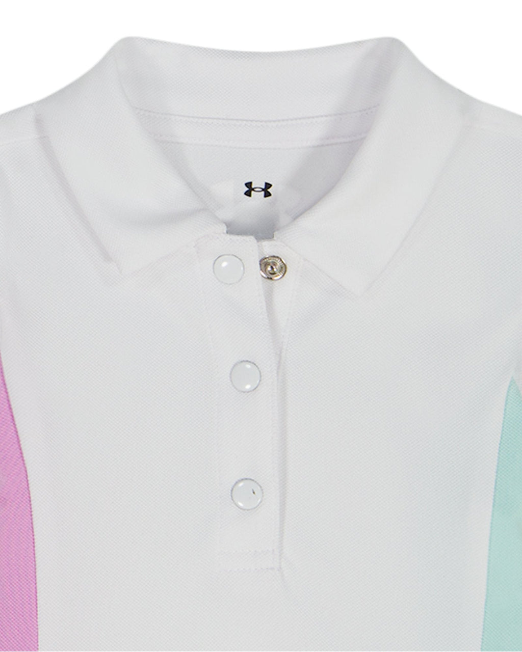 UA Colorblock Newborn Girls' Polo Dress - White