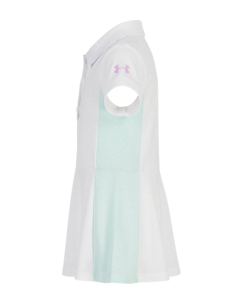 UA Colorblock Newborn Girls' Polo Dress - White