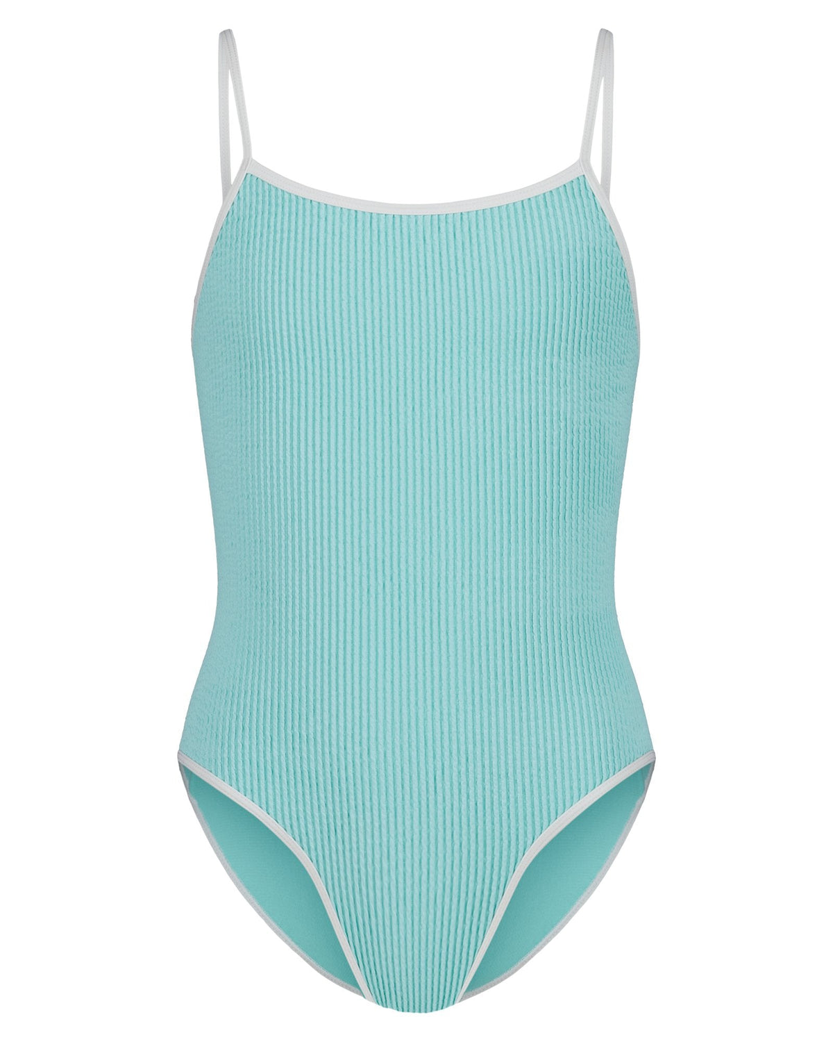 UA Textured Little Girls' 1-Piece Swimsuit - Blue