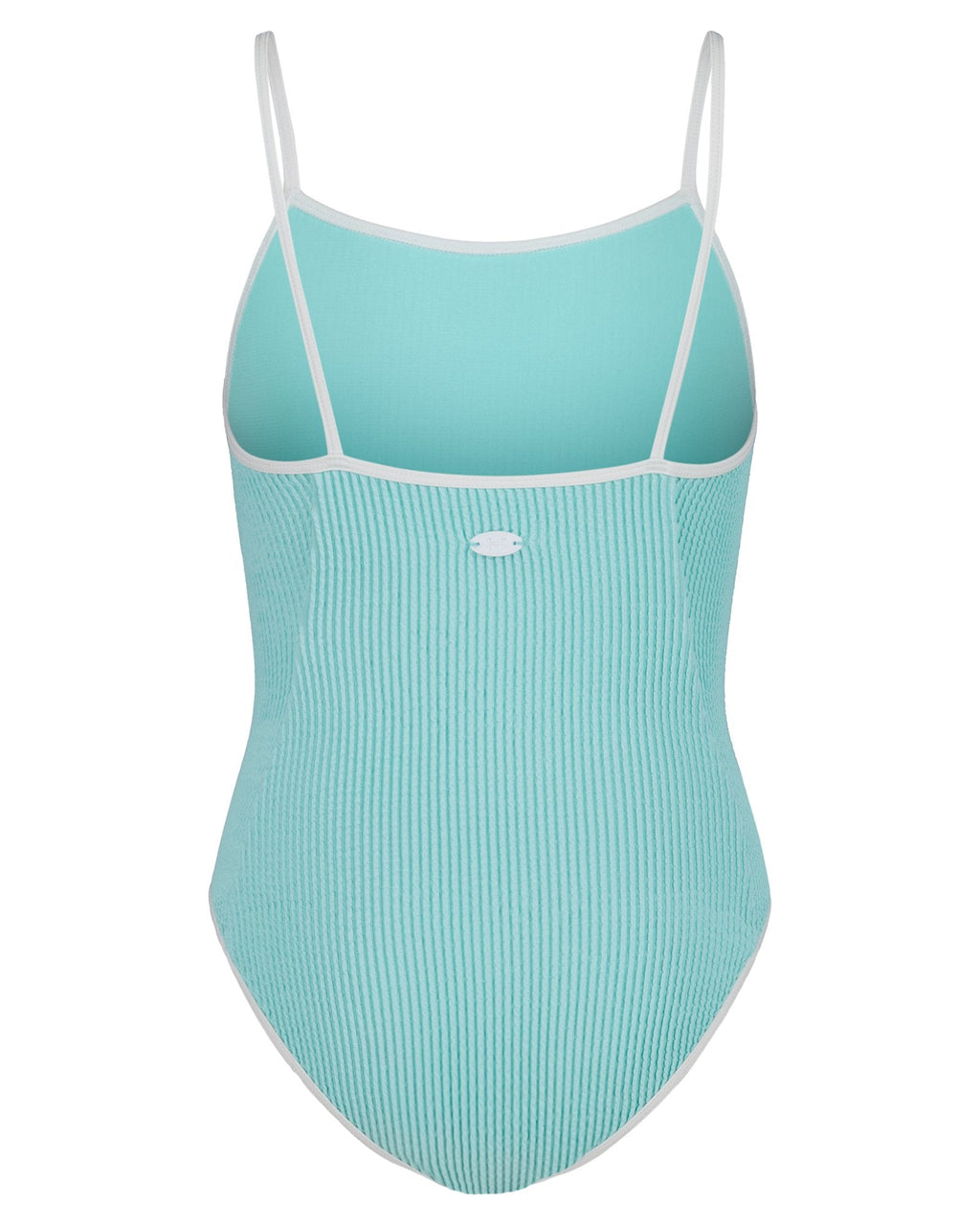 UA Textured Girls' 1-Piece Swimsuit - Blue