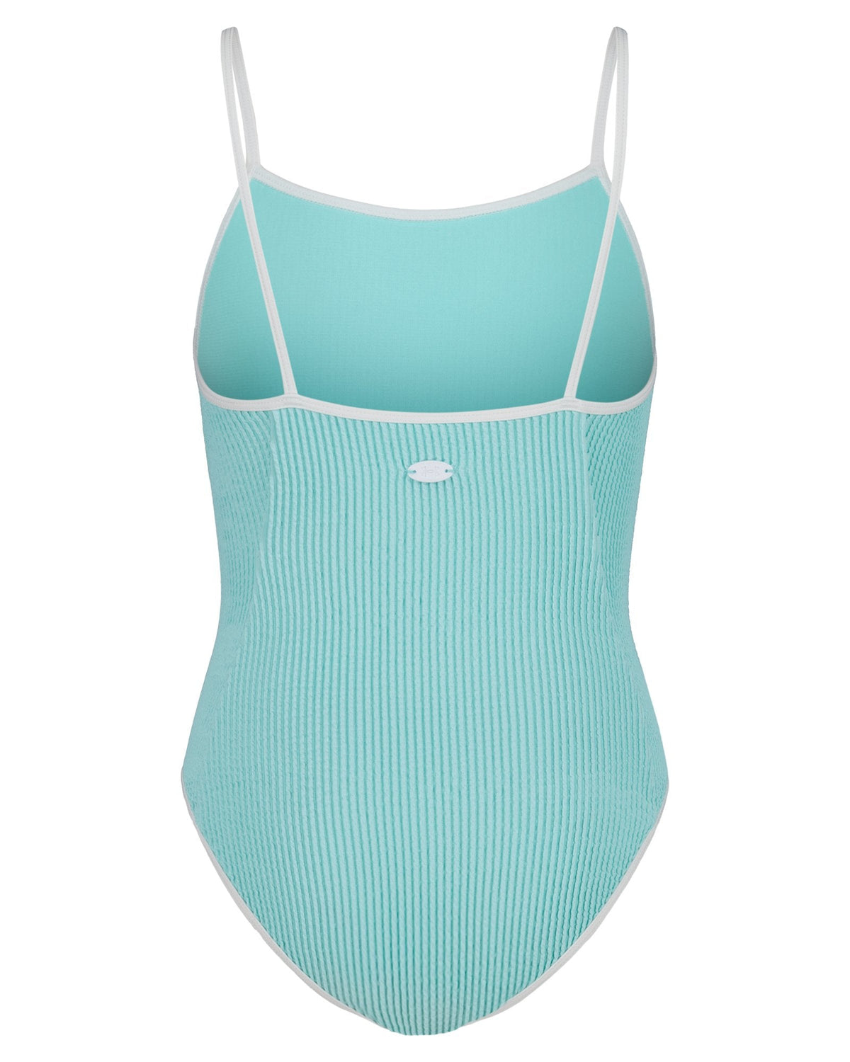 UA Textured Girls' 1-Piece Swimsuit - Blue