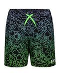 UA Doodle Eng Boys' Volley Shorts - Black